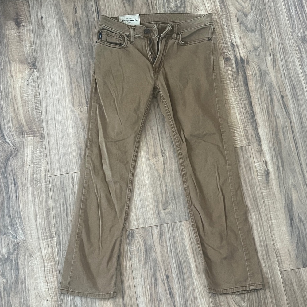 Abercrombie Kids Tan Straight Jeans